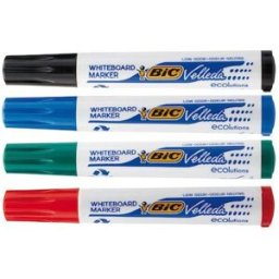 Whiteboardpenna BiC 1754 ECO, sned, 4-pack