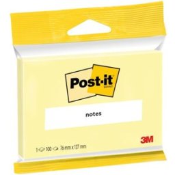Post-it Canary Yellow 76x127 100sh