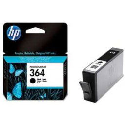 HP 364 black ink cartridge, blistered
