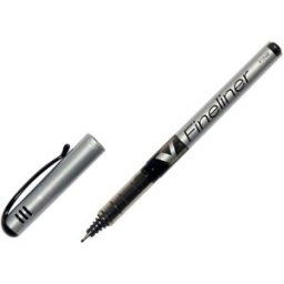 Fineliner Pilot V svart fine 12st