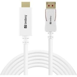 DisplayPort 1.4 HDMI 4K/60Hz, White (2m)