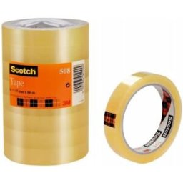 Kontorstejp Scotch 508 Standard STOR, 19mm x 66m, 8rl 8rl