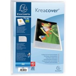 Demobok Exacompta A4 Klar, 20 fickor