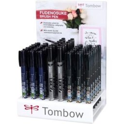 Tombow kalligrafipenna Fudenosuke display (48)