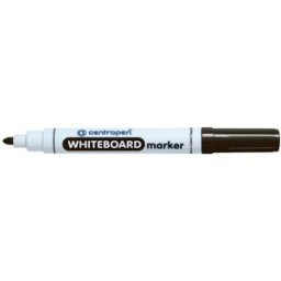 Whiteboardpenna CENTROPEN rund svart 10st