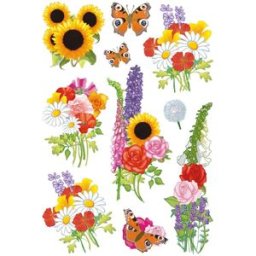 Herma stickers Decor blommor (3) 10st
