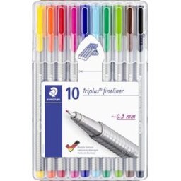 Fiberpenna STAEDTLER Triplus, 0,3mm, 10/fp