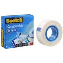 Dokumenttejp Scotch Removable Magic 811, osynlig, 19mm x 33m