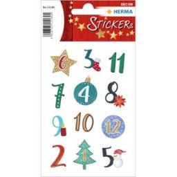 Herma stickers Christmas 1-24 (2) 10st