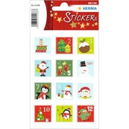 Herma stickers Christmas 1-24 (2) 10st