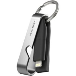 High Six - The 6-In-1 Charging Cable, Black/Silver