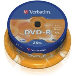 DVD-R Verbatim Cakebox, 4,7Gb, 25/fp
