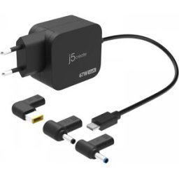 J5create 67w Gan Pd Usb-C, Miniladdare Med 4.5 Mm Dc - Omvandlare