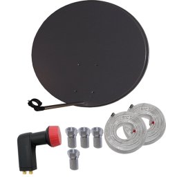Parabol Paket 80 cm parabol Twin LNB 0.1dB
