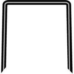 Rapid Nr 140 Bredtrådsklammer Galvaniserat Stål 8 Mm, 5000-Pack, Infästning