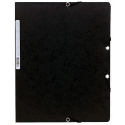 Gummibandsmapp u.kl. EXACOMPTA A4 svart