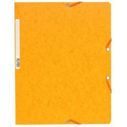 Gummibandsmapp u.kl. EXACOMPTA A4 gul