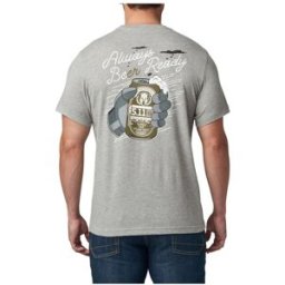 5.11 Tactical Always Beer Ready Tee - Heather Grey (Storlek: Small)