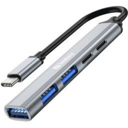 Sandberg USB-C to 3xUSB-A+2xUSB-C SAVER