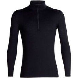Icebreaker Oasis LS Half Zip Herr, Black, S