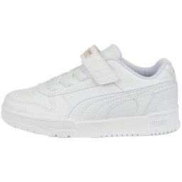 RBD Game Low Sneakers Junior, 35, Puma White-Puma White-Puma Team Gold