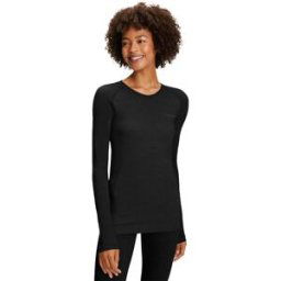 Falke Long Sleeve Shirt Wool-Tech Light Dam, Black, M