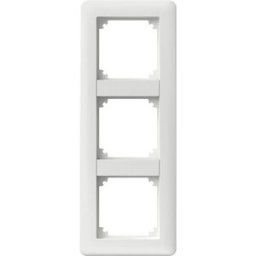 Schneider Electric Exxact Primo Kombinationsram Vit, Blank 3 Fack, Strömbrytare & Vägguttag