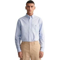 GANT Regular Oxford Shirt Herr, Light Blue, M