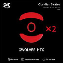 X-Raypad Obsidian Mouse Skates För G-Wolves Htx 4k/htx Ace