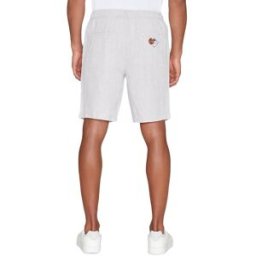 Knowledge Cotton Fig Shorts With Embroidery Herr, Egret, S
