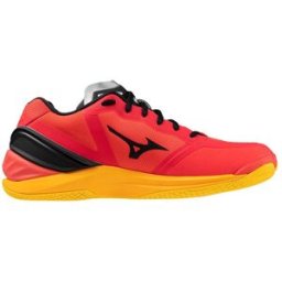 Mizuno Wave Stealth Neo Herr, 44, Radiant Red/White/Carrot Curl