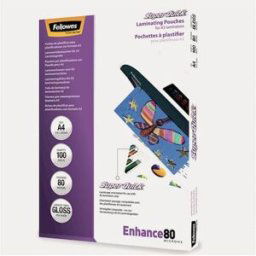 Laminat FELLOWES A4 80mic quick 100/fp