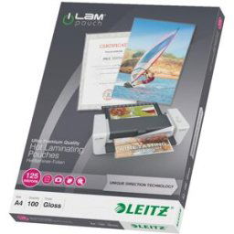 Laminat LEITZ UDT A4 125mic klar 100/fp