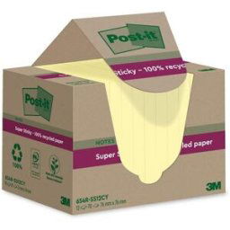 Notes POST-IT SS 76x76mm rec gul 12/fp