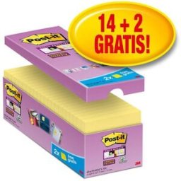 Notes POST-IT SS 76x76mm gul 16/fp