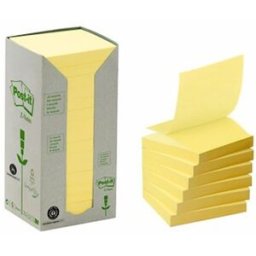 Notes POST-IT Z-block rec 76x76gul 16/fp
