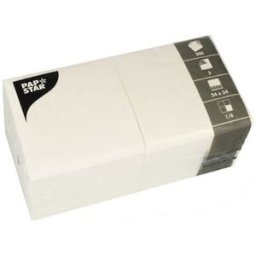 Servett 3-lags 24x24cm vit 200/fp