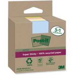 Notes POST-IT SS 76x76mm re sort.f 4/fp