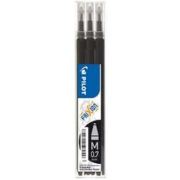 Refill PILOT Frixion 0,7mm svart 3/fp