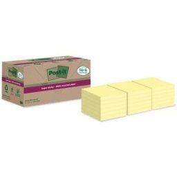 Notes POST-IT SS 76x76mm rec gul 18/fp