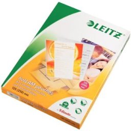 Laminat LEITZ A4 125mic klar 100/fp