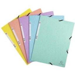 Gummibandsmapp EXACOMPTA A4 3k past 5/fp