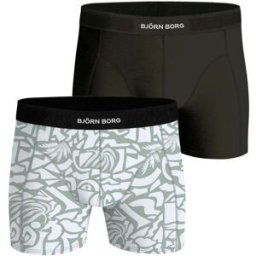 Björn Borg Premium Cotton Stretch Boxer 2-Pack Herr, S, MULTIPACK 4