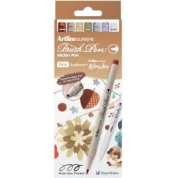 Artline supreme brush pen earth (7)