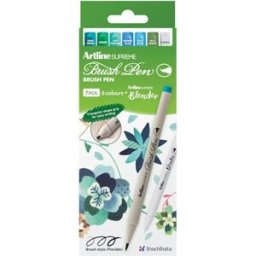 Artline supreme brush pen botanical (7)