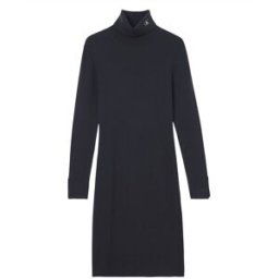 Calvin Roll Neck Jumper Dress Dam, Svart, M
