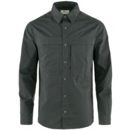 Fjällräven Abisko Trail Shirt LS Herr, Dark Grey, L
