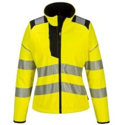 Varselsoftshell dam PW381 Hi-vi kl 2 2XL