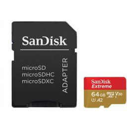 SanDisk MicroSDXC Extreme 64GB Adapter 170MB/s A2 C10 V30