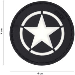 101 INC PVC Patch - Allied star (Färg: Svart)